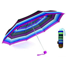 Strip 3 pli parapluie léger en aluminium compact (YS-3FM21083938R)